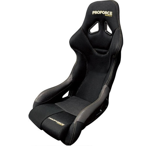 PFS-RTS600 Proforce Racing Seat, FIA. Highback Bucket, Glass Fiber Reinforce Plastic Lightweight, Black Velour, Each