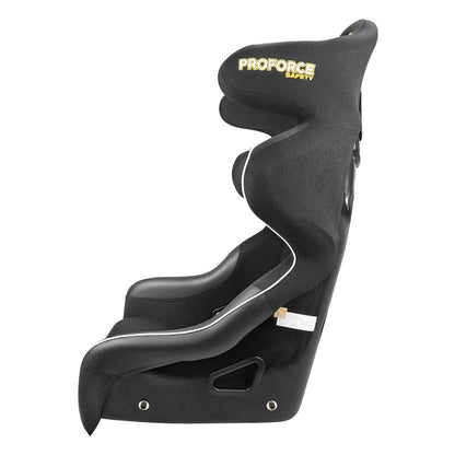PFS-RTS900 Proforce Racing Seat, FIA, Highback Bucket Competition, Glass Fiber Reinforce Plastic Lightweight, Black Velour, Each