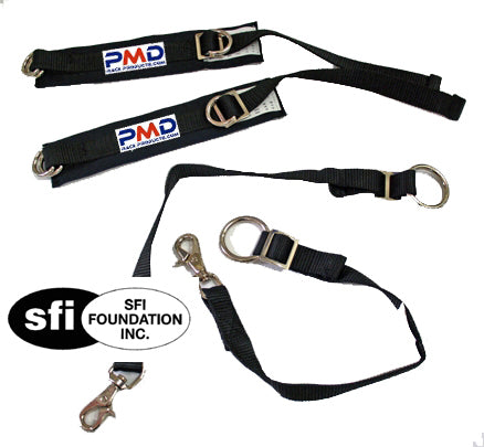 PMD ARM RESTRAINTS- BLK -SFI APPROVED