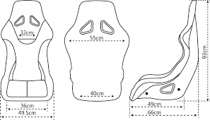 PFS-RTS600 Proforce Racing Seat, FIA. Highback Bucket, Glass Fiber Reinforce Plastic Lightweight, Black Velour, Each