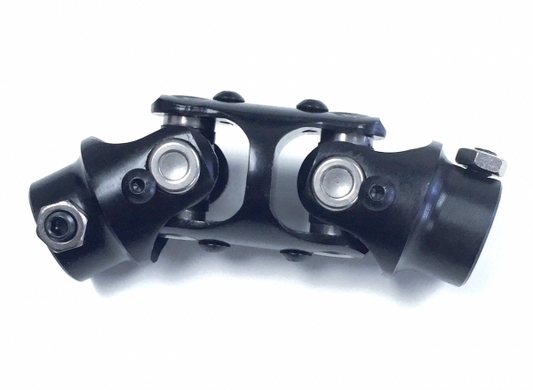 RHUJ-002 Double steering universal joint 1" DD to 3/4" DD - engineer approved - black - SS Racetech Rods & Customs