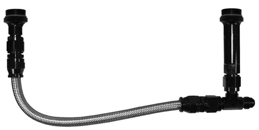 160-06-T-BLK  -6 holley kit teflon hose blk