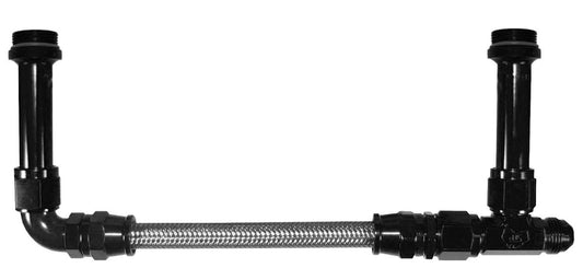 160-08-T-BLK -8 holley kit teflon hose blk